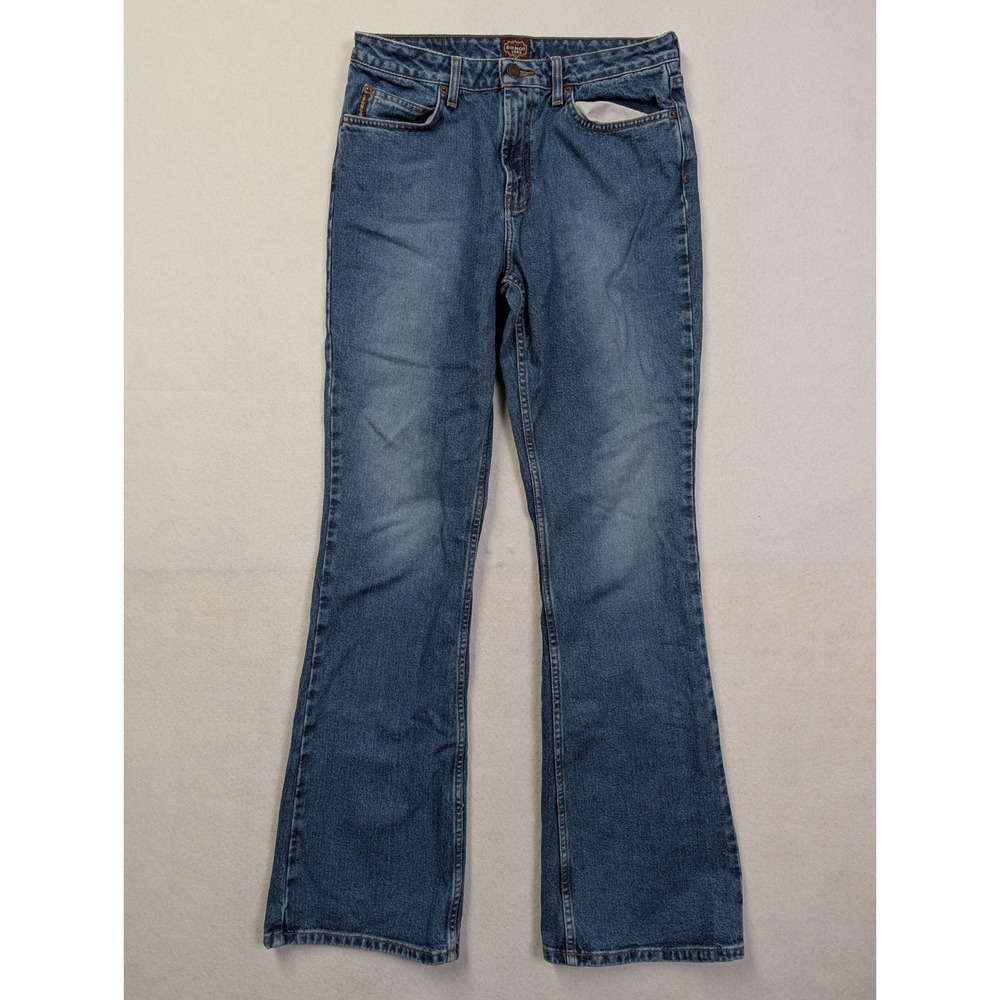 Bongo Womens Jeans Size 11 Flare Leg Medium Wash 100% Cotton Blue